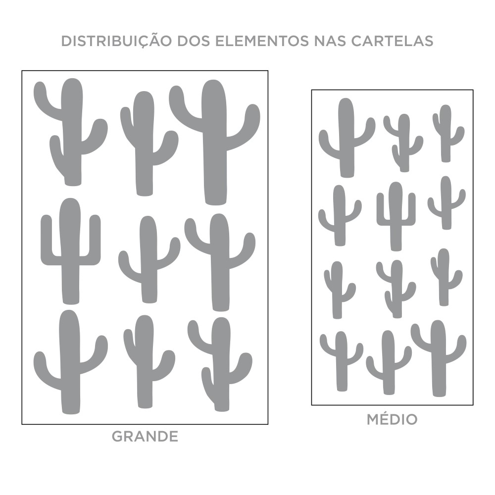 Papel de Parede Infantil Cactus - STICKDECOR - Adesivo