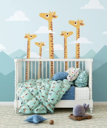 Painel Fotográfico Infantil Girafas