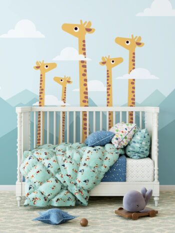 Painel Fotográfico Infantil Girafas
