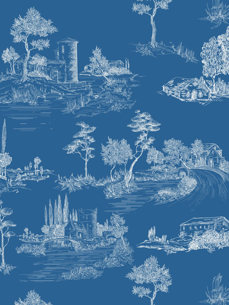 Papel de Parede Toile de Jouy