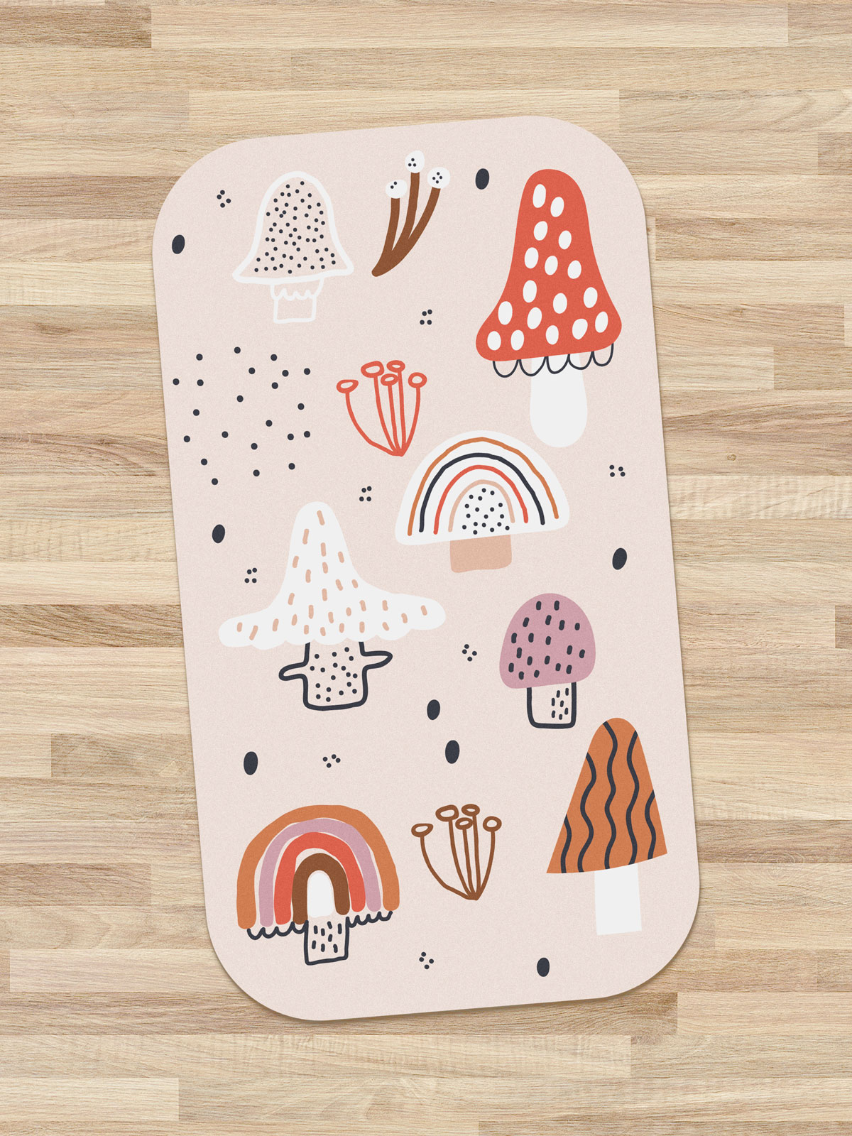 Papel de Parede Cogumelo - STICKDECOR